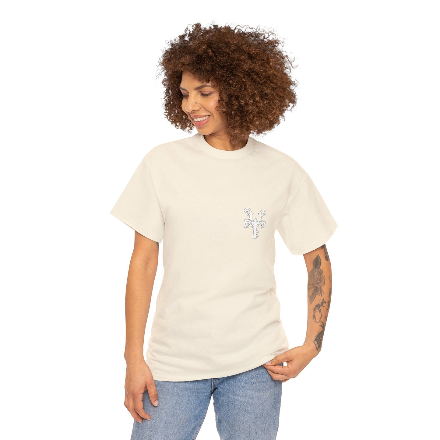 Embrace Identity Duo - Contemporary Human Affirmation Art - Heavy Cotton Tee
