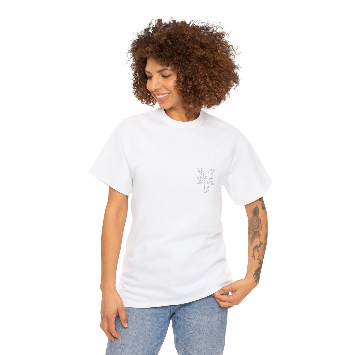 Embrace Identity Duo - Contemporary Human Affirmation Art - Heavy Cotton Tee